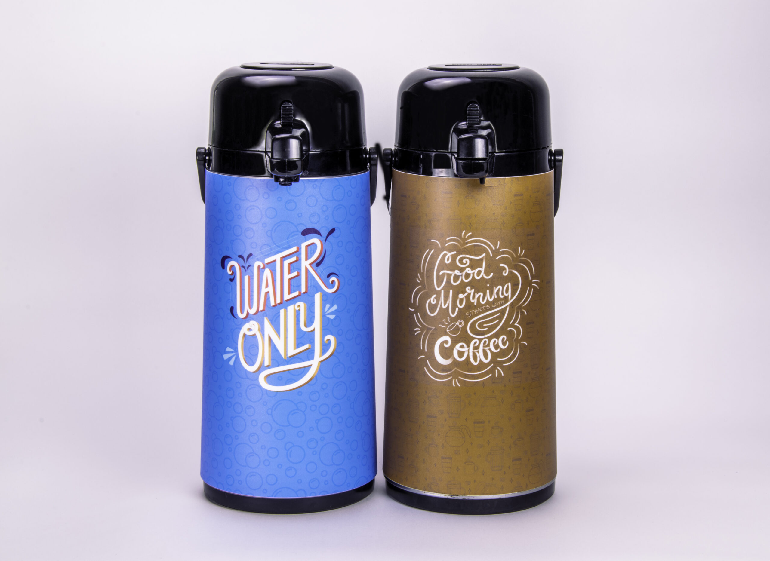 Hand-lettered Airpots