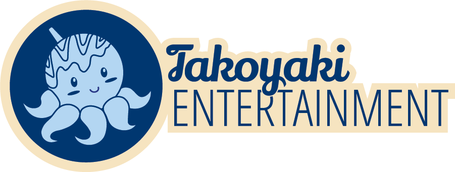 Takoyaki Entertainment Log horizontal with outline